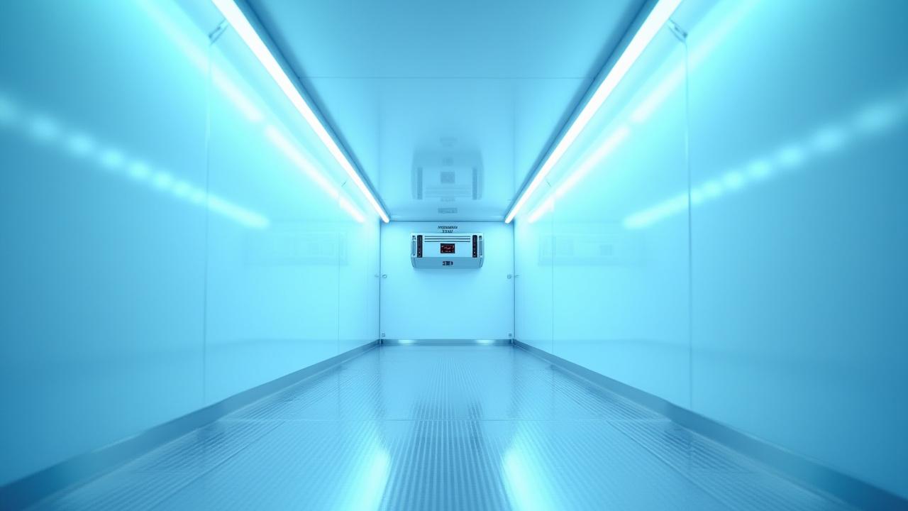 Interior view of a modern refrigerated trailer with advanced airflow systems